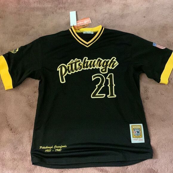 Pittsburgh Crawfords #21 Headgear Classics Black Negro League Baseball Jersey3XL - Picture 1 of 9